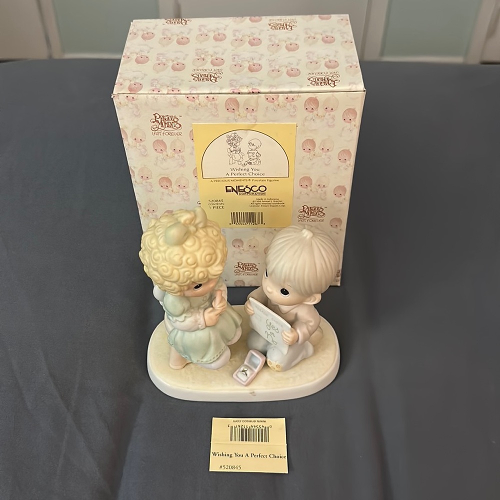 Precious Moments Wishing You a Perfect Choice - Brand New, Discontinued